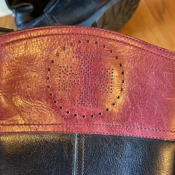 Tory Burch two-tone lug sole boots - Picture 2 of 4